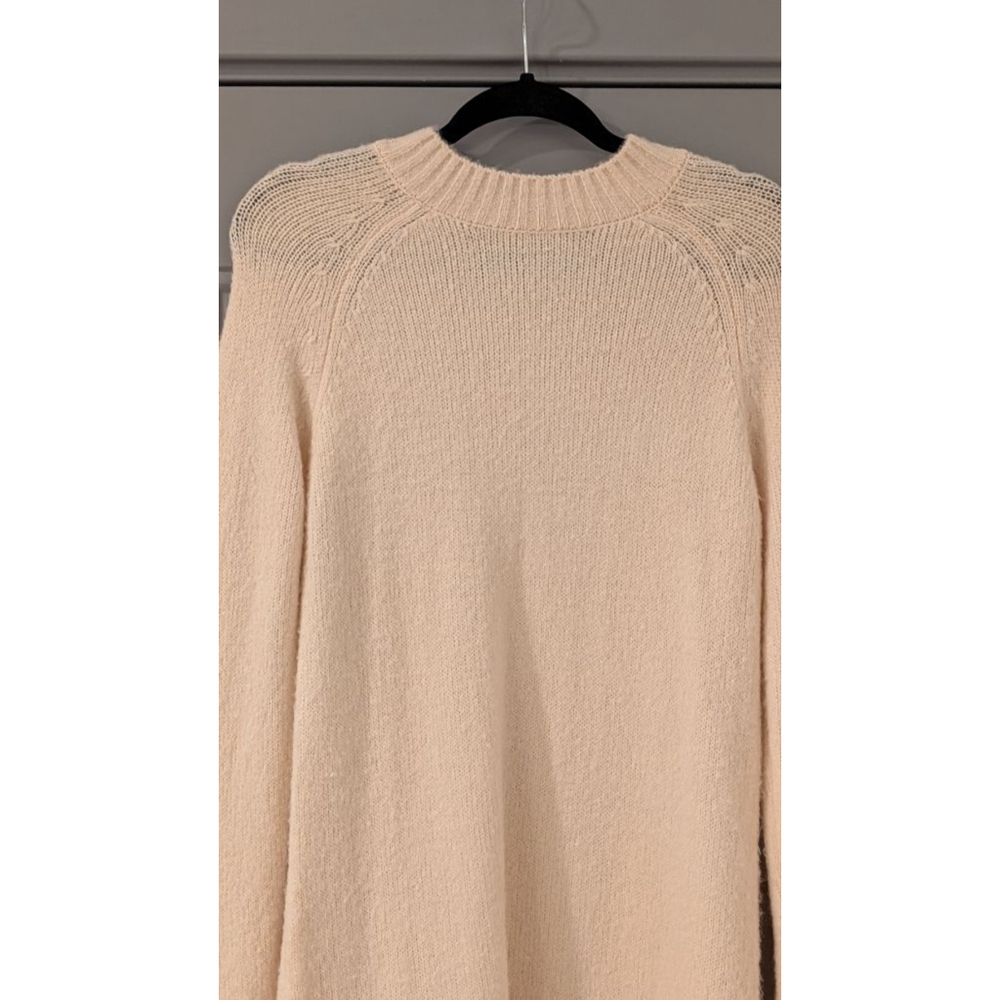 Women's ENGLISH FACTORY Beige & White Crew Neck Sweater S - Picture 3 of 11